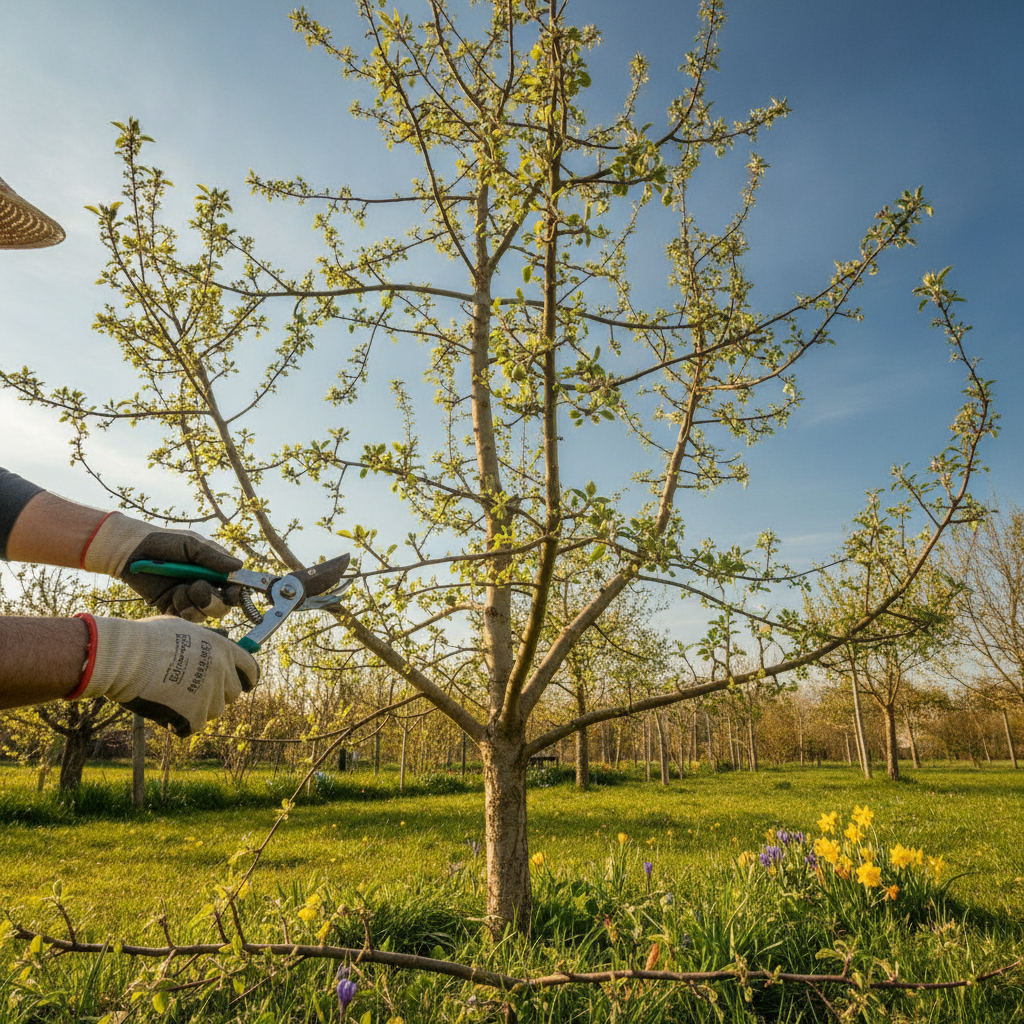 Jungbaum Erziehungsschnitt Obstbaum Schritt für Schritt